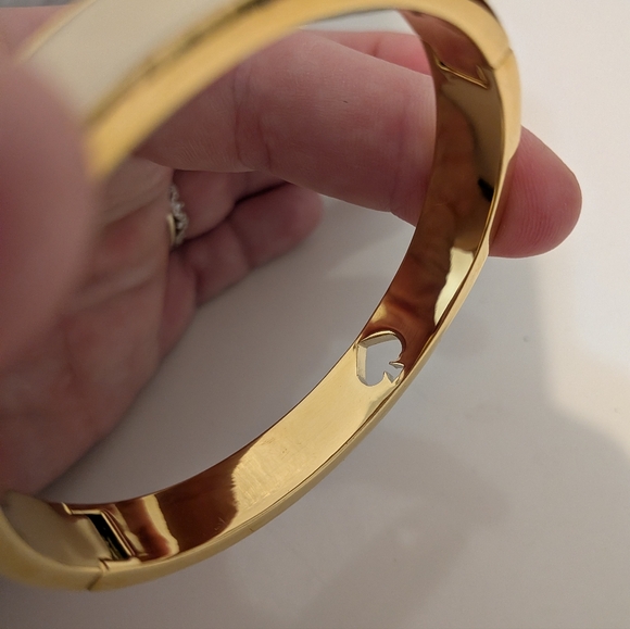 Kate Spade Cream and Gold Bangle Bracelet - Picture 7 of 7